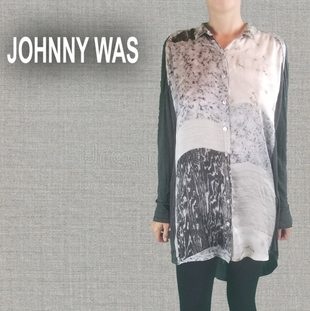 Johnny Was 100% Silk Biya Tunic